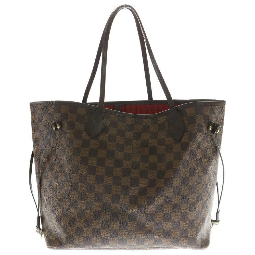 LOUIS VUITTON Damier Neverfull Tote Bag Brown